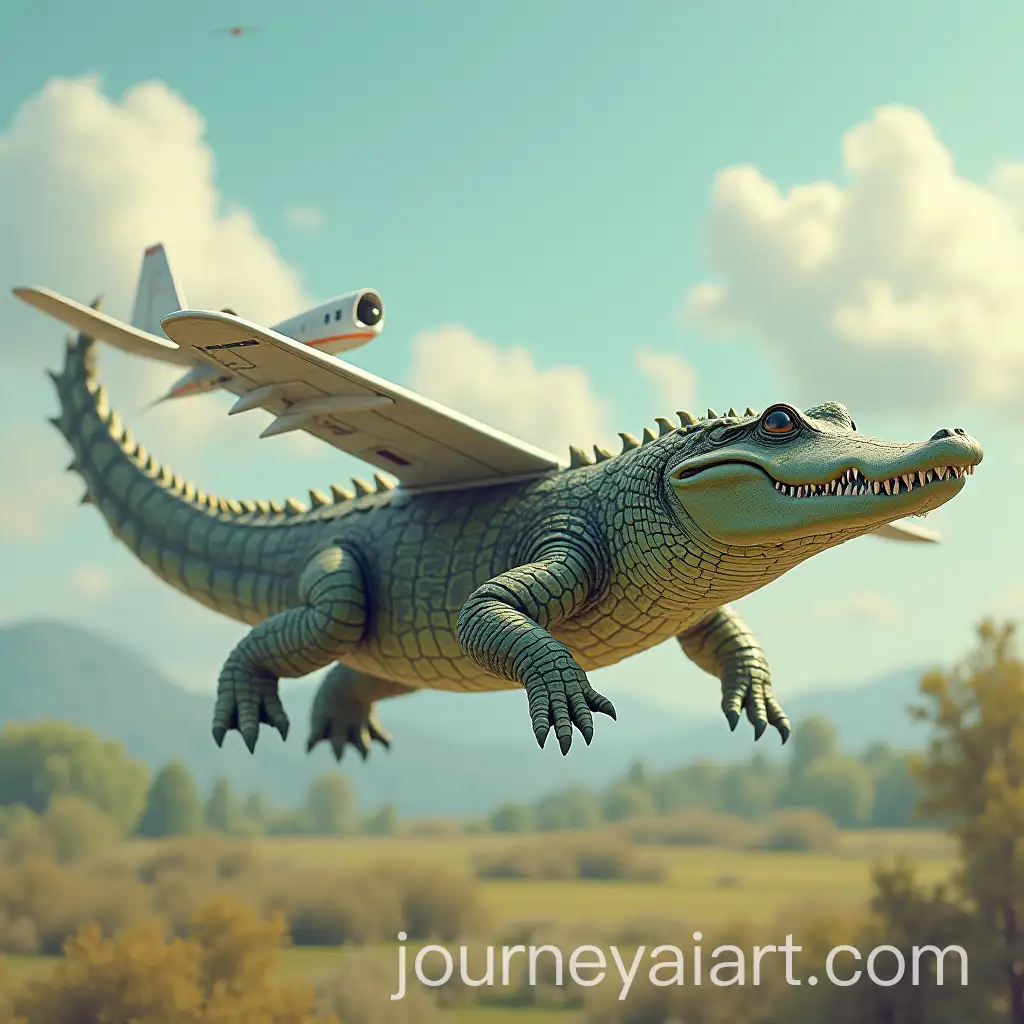 Crocodile-Transformed-Into-a-Futuristic-Airplane