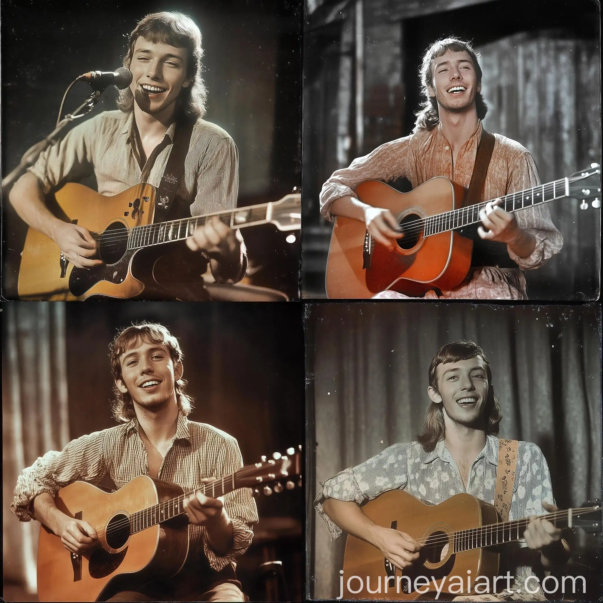 Joyful-Mark-Zuckerberg-Playing-Guitar-in-Vintage-Colorized-Photo