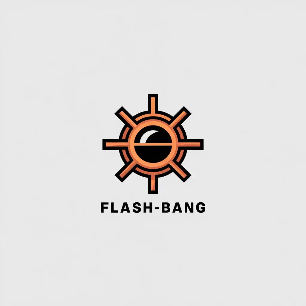 LOGO Design for FlashBang Minimalistic Tactical Flashbang Theme for Entertainment Industry