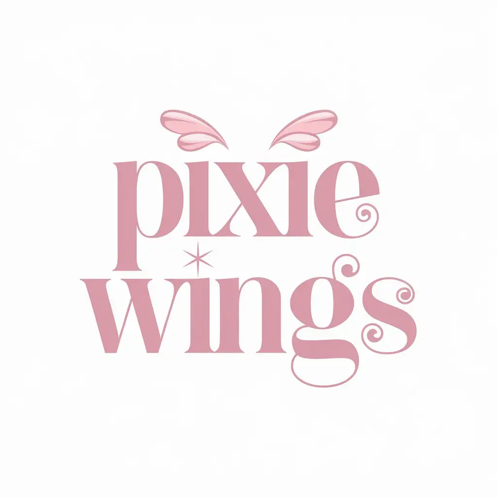 Modern-Pink-Pixie-Wings-Logo-with-a-Whimsical-Touch