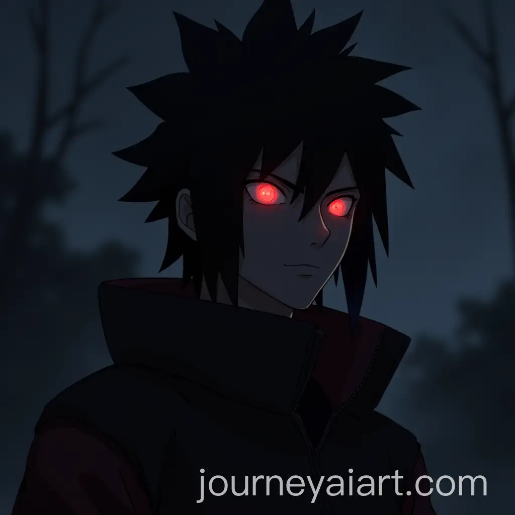Dark-Anime-Naruto-with-Glowing-Eyes-Realistic-Portrait