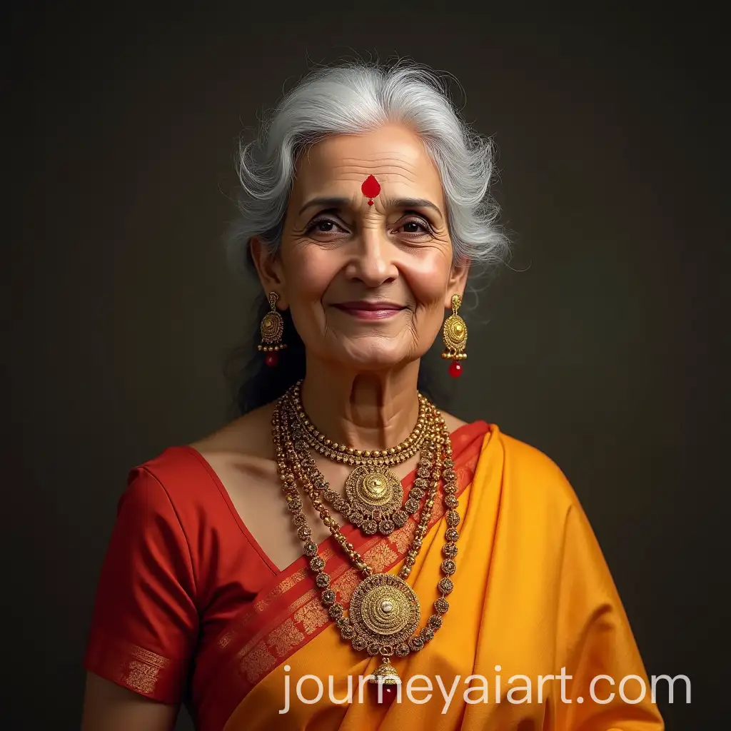 Elderly-Woman-in-Nauvari-Saree-with-Traditional-Maharashtrian-Ornaments