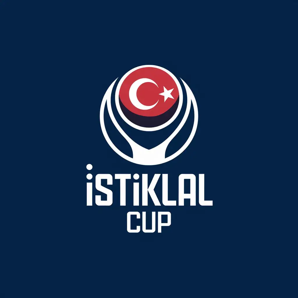 LOGO Design for Istiklal Cup Football Trophy with Clear Background and Modern Style