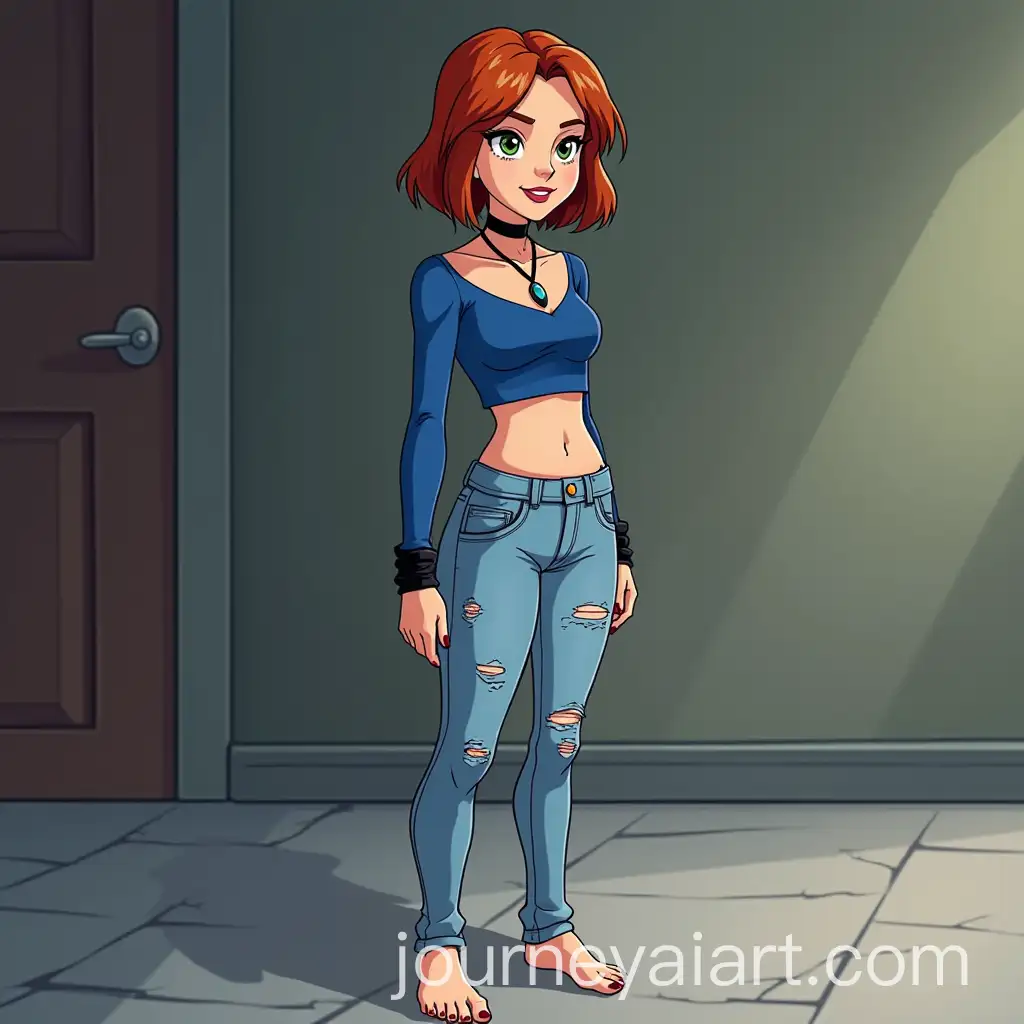 Mary-Jane-Watson-from-Spiderman-Animated-Series-AI-Image-Prompt-Expansion2003-in-Casual-Outfit
