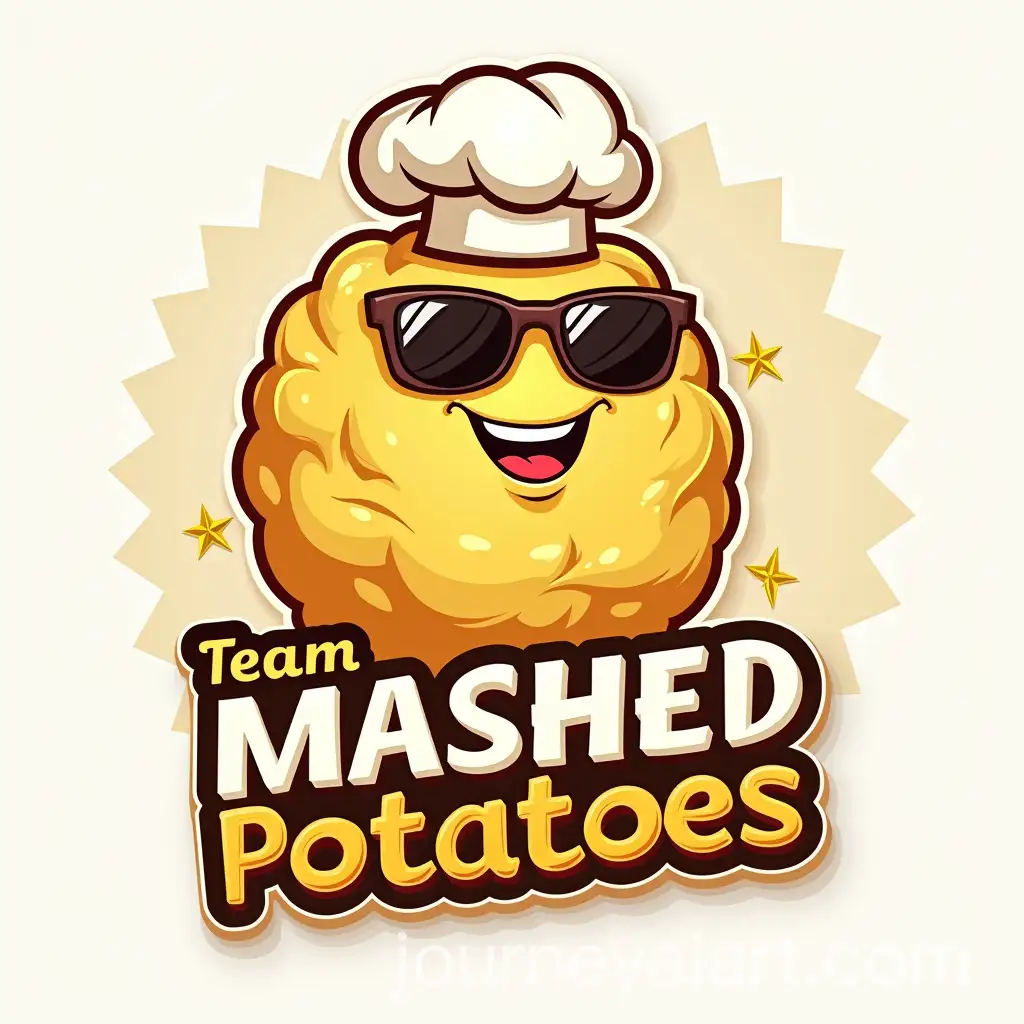Playful-Mashed-Potato-Mascot-Logo-with-Chef-Hat-and-Sunglasses