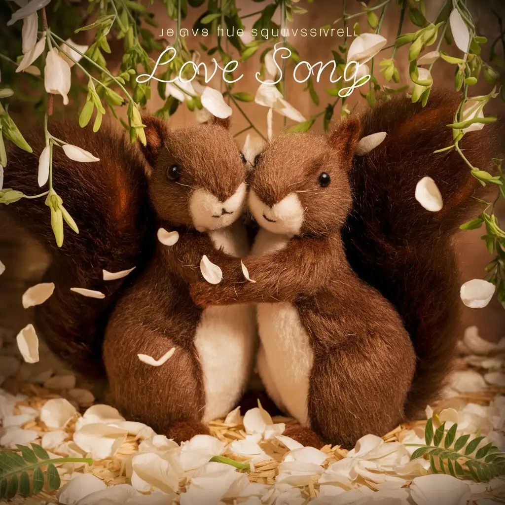 Romantic-Brown-Plush-Bears-with-White-Peonies-and-Green-Leaves