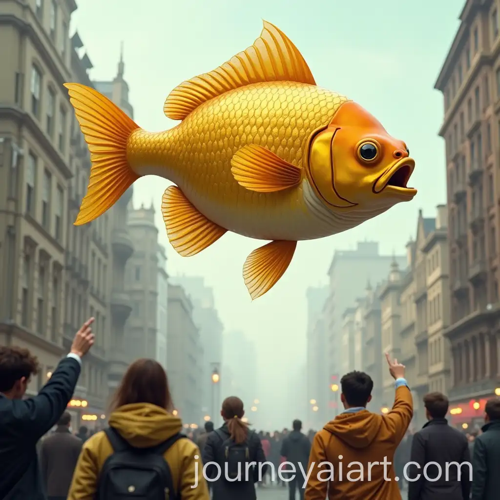 Golden-Fish-Floating-Above-City-with-Astonished-Passersby
