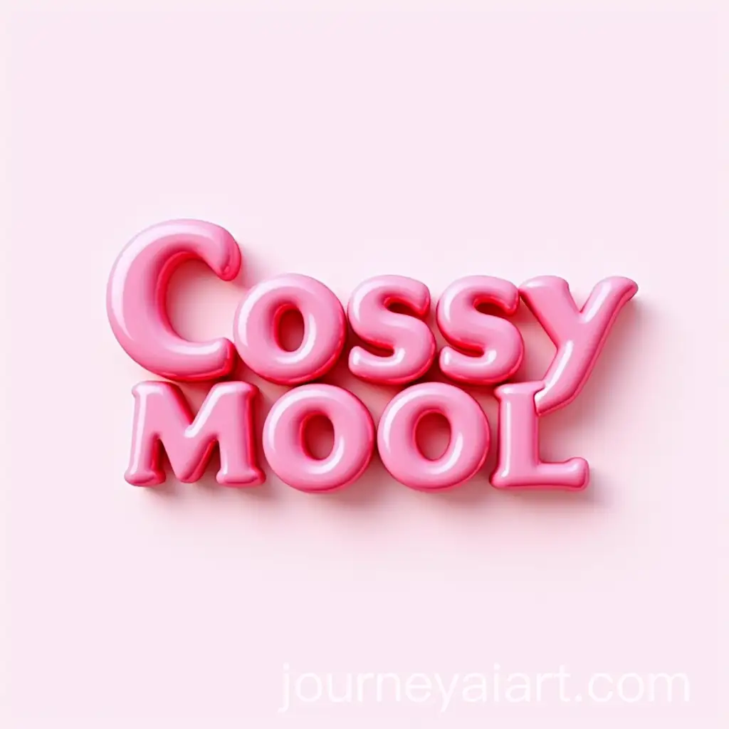 3D-Bright-Pink-Logo-Design-for-Cossy-Mood-Company