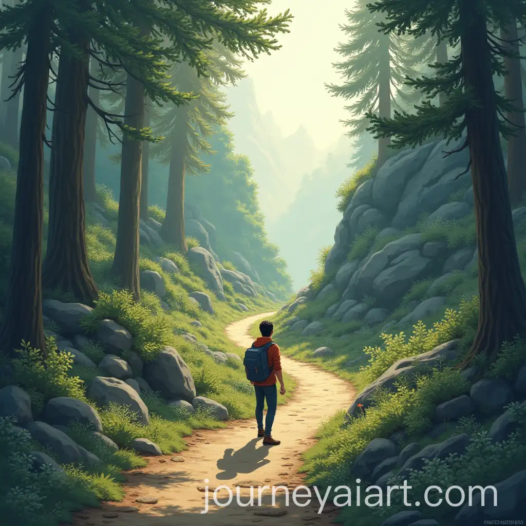 Confident-Protagonist-at-Crossroads-Choosing-Adventurous-Path