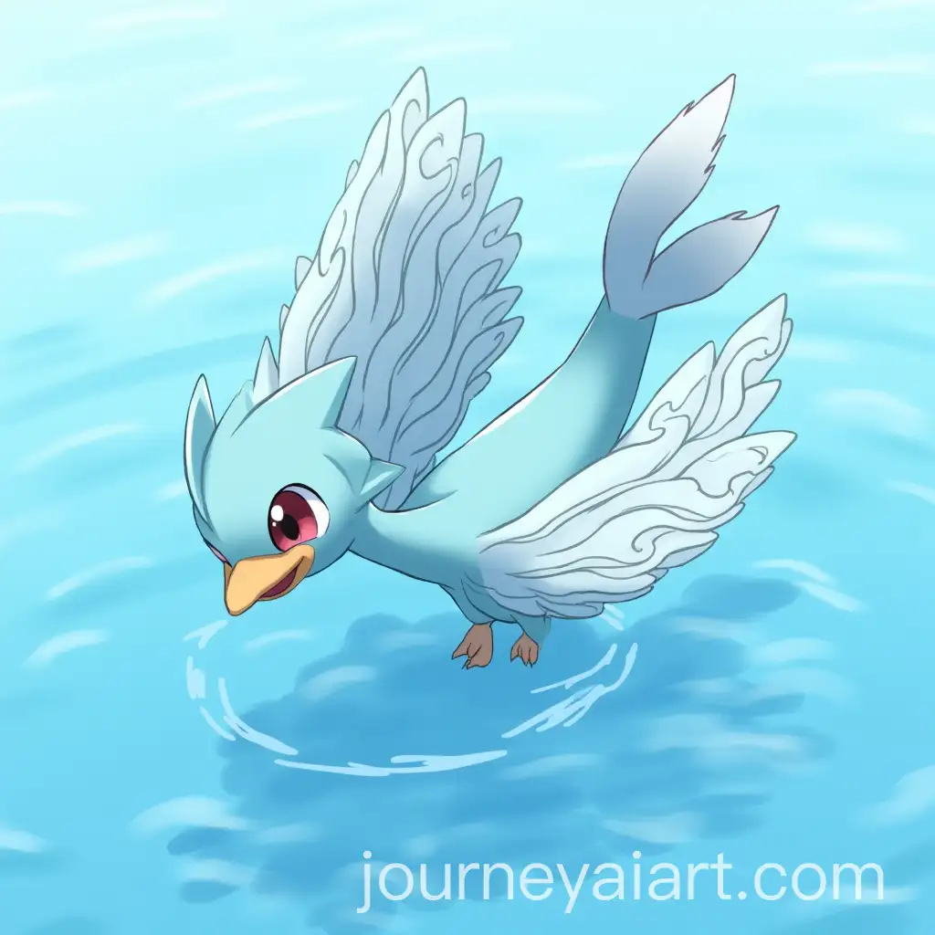 Elegant-Birdlike-Pokmon-with-Light-Blue-Feathers-and-Gentle-Gaze-in-Seascape