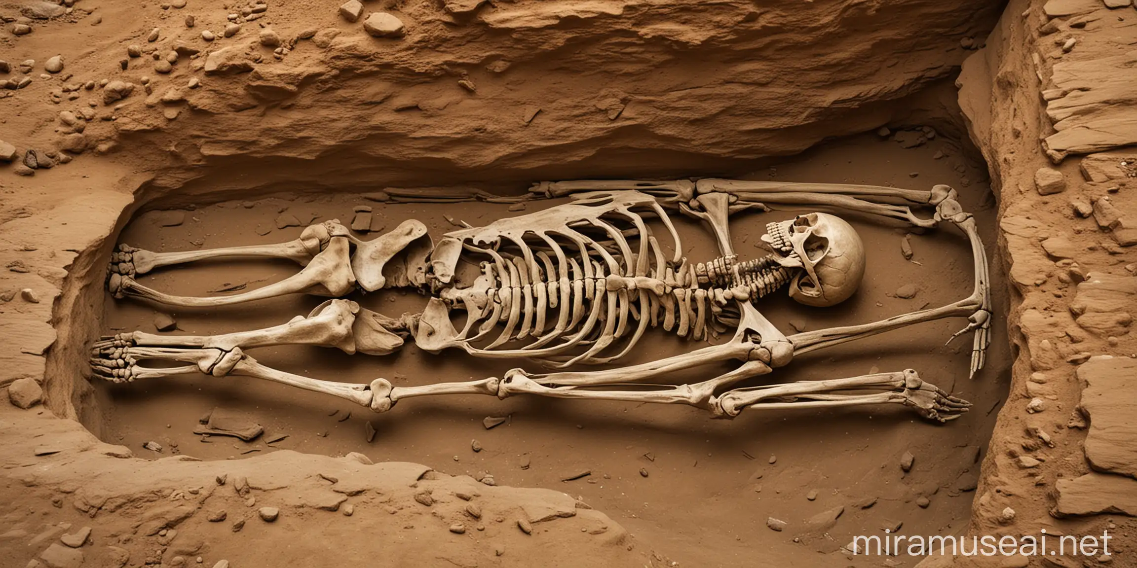 Scholars Uncover 8 Meter Giant Skeleton in Ancient Tomb