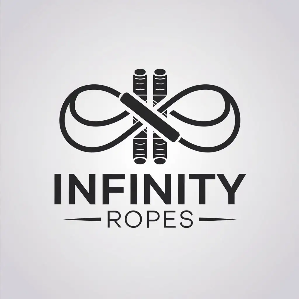 LOGO Design for Infinity Ropes Minimalist Jump Rope in Infinity Symbol for Sports Fitness