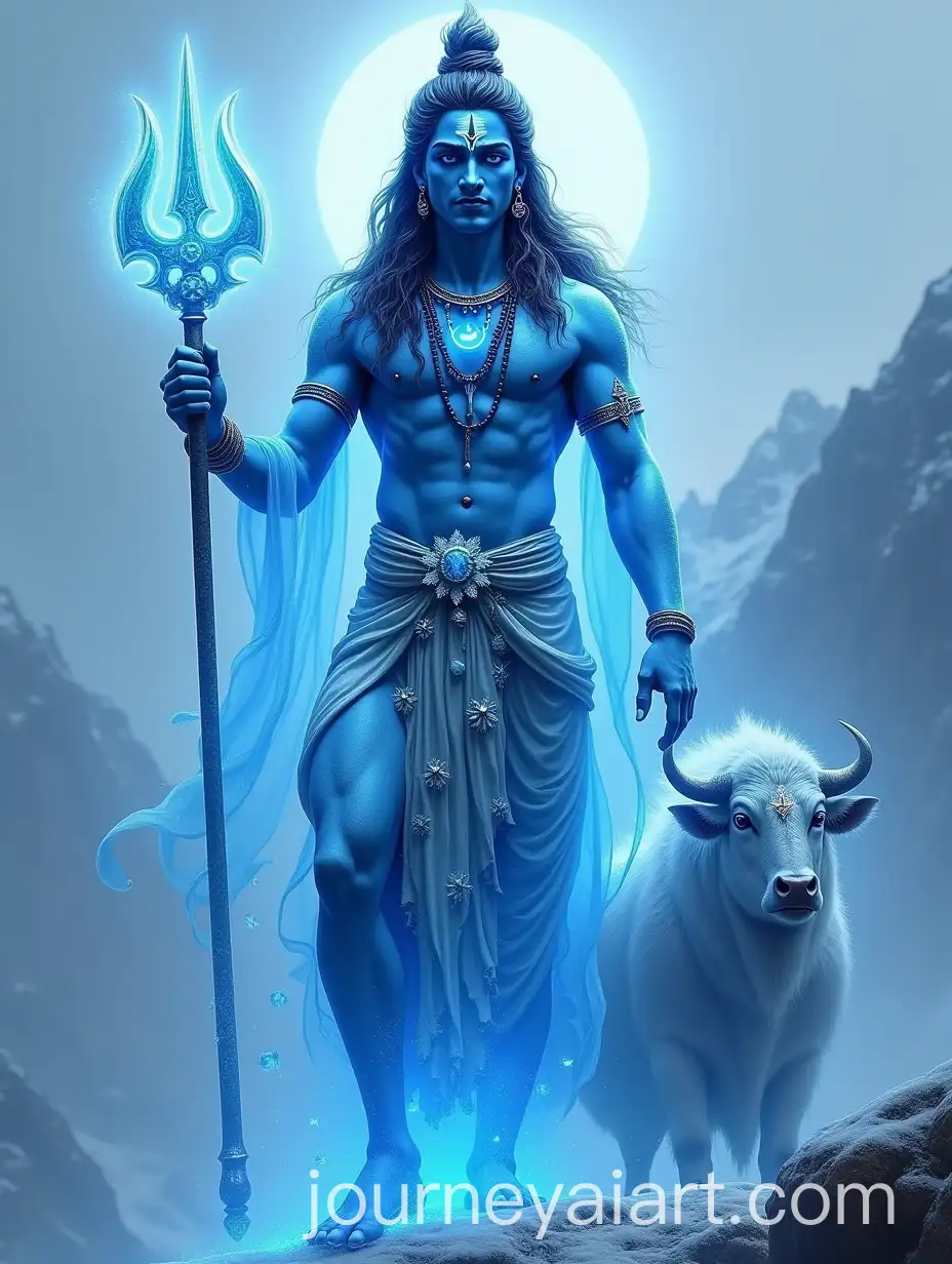 Majestic-Divine-Lord-Shiva-with-Glacial-Aura-and-Ice-Blue-Trishul-in-Himalayan-Landscape