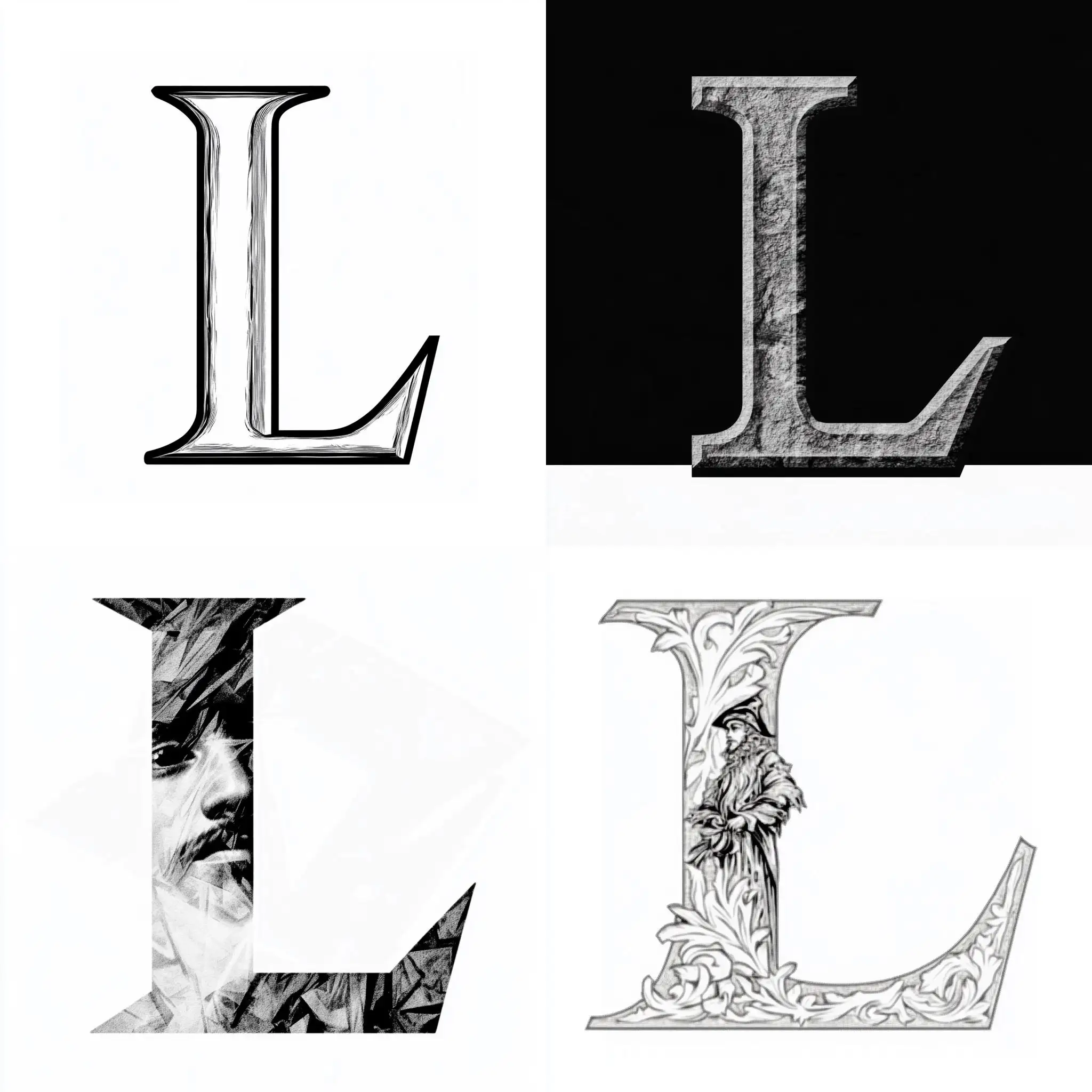 Letter-L-in-Artistic-Font-Design