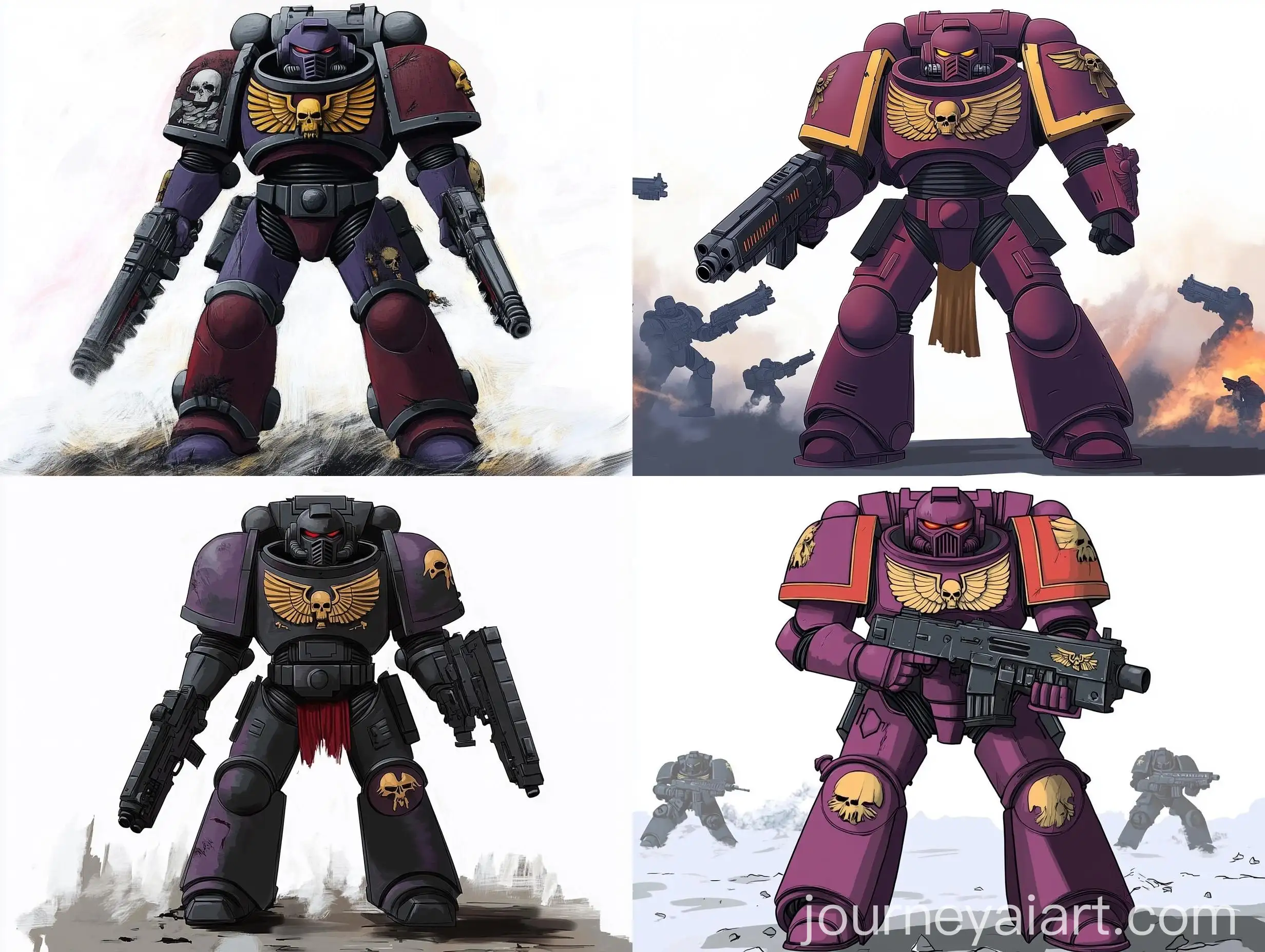 Space-Marines-in-Battle-on-the-Battlefield
