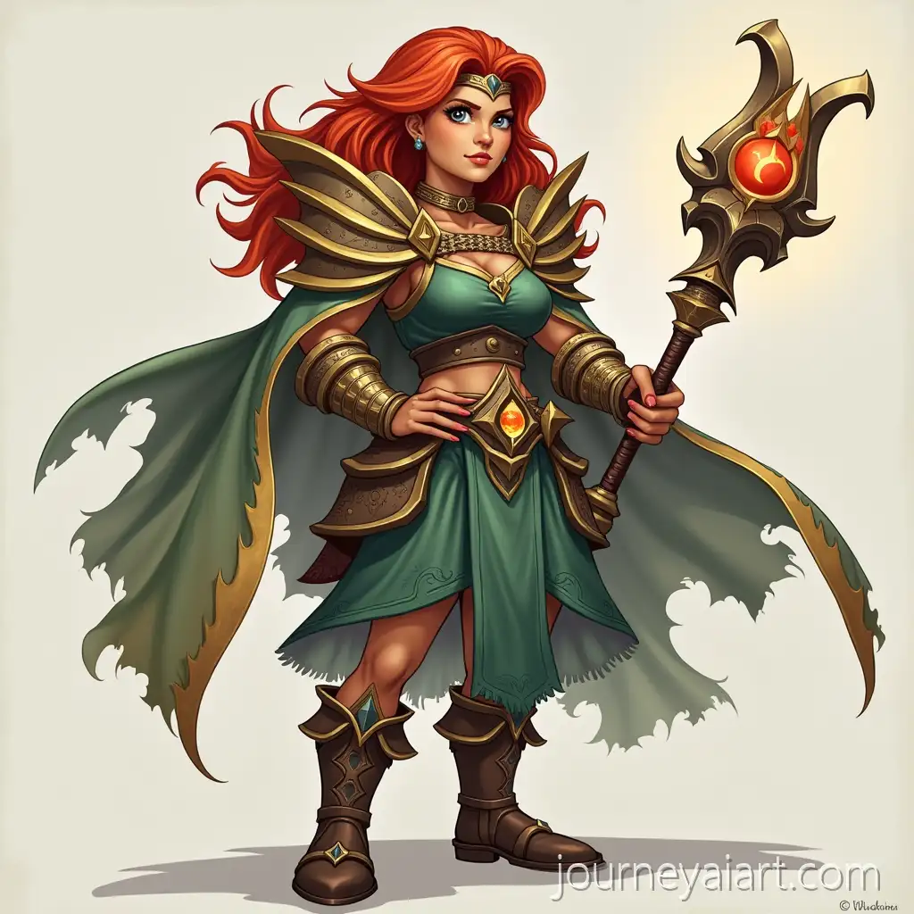 Female-Version-of-Dota-2-Hero-Huskar-Illustrated-as-HandDrawn-Artwork