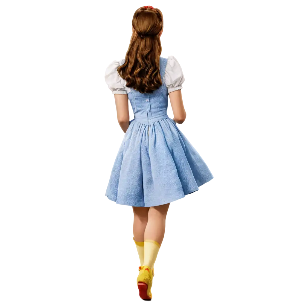 Dorothy-from-The-Wizard-of-Oz-Walking-on-the-Yellow-Brick-Road-HighQuality-PNG-Image