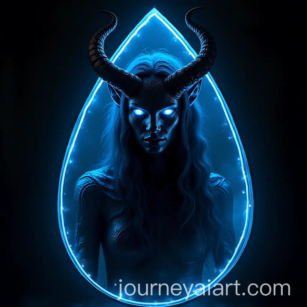 Valkyrie-Mythology-Fantasy-Art-in-Crystal-Teardrop-Frame