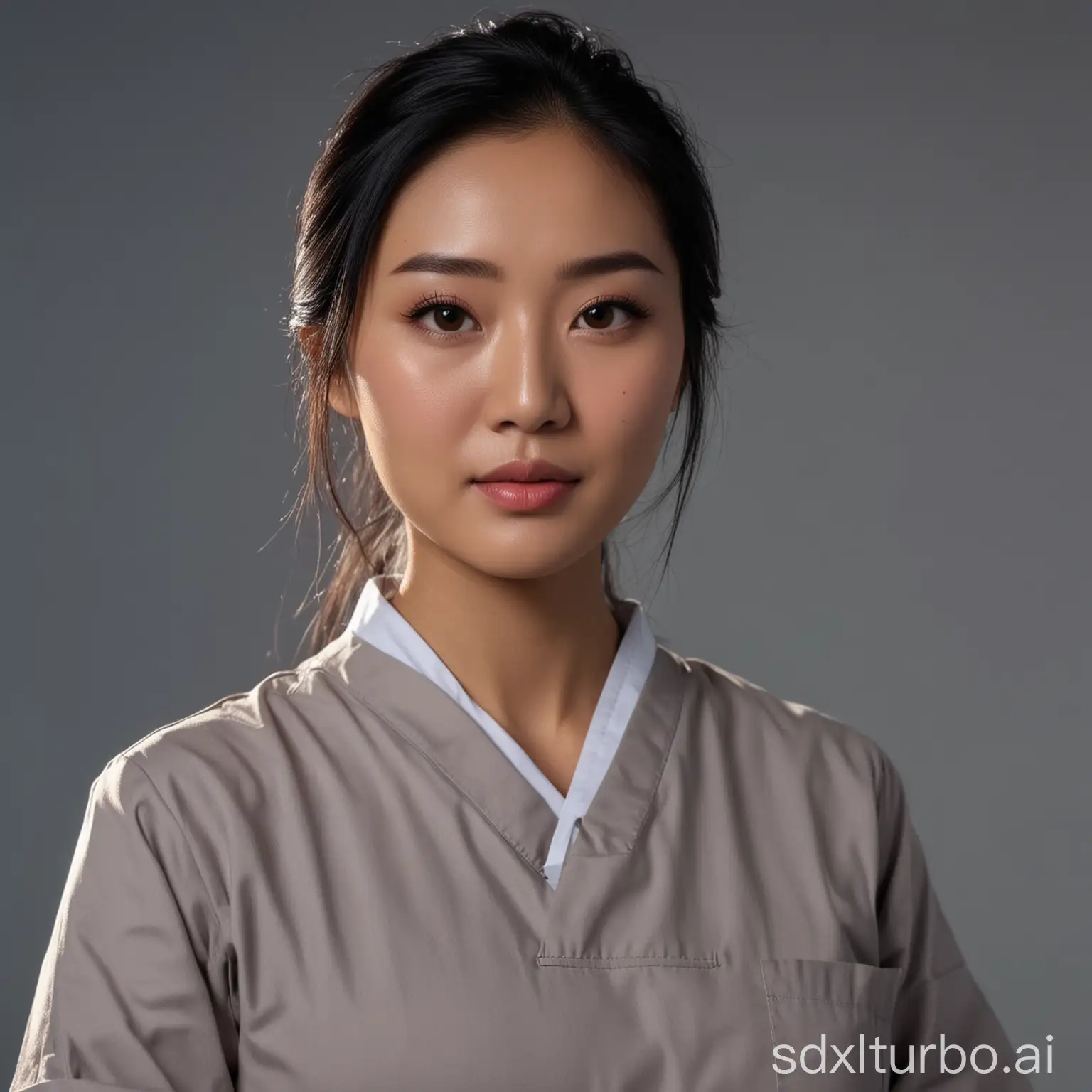 Asian-Woman-Doctor-in-8K-Quality-at-Dusk