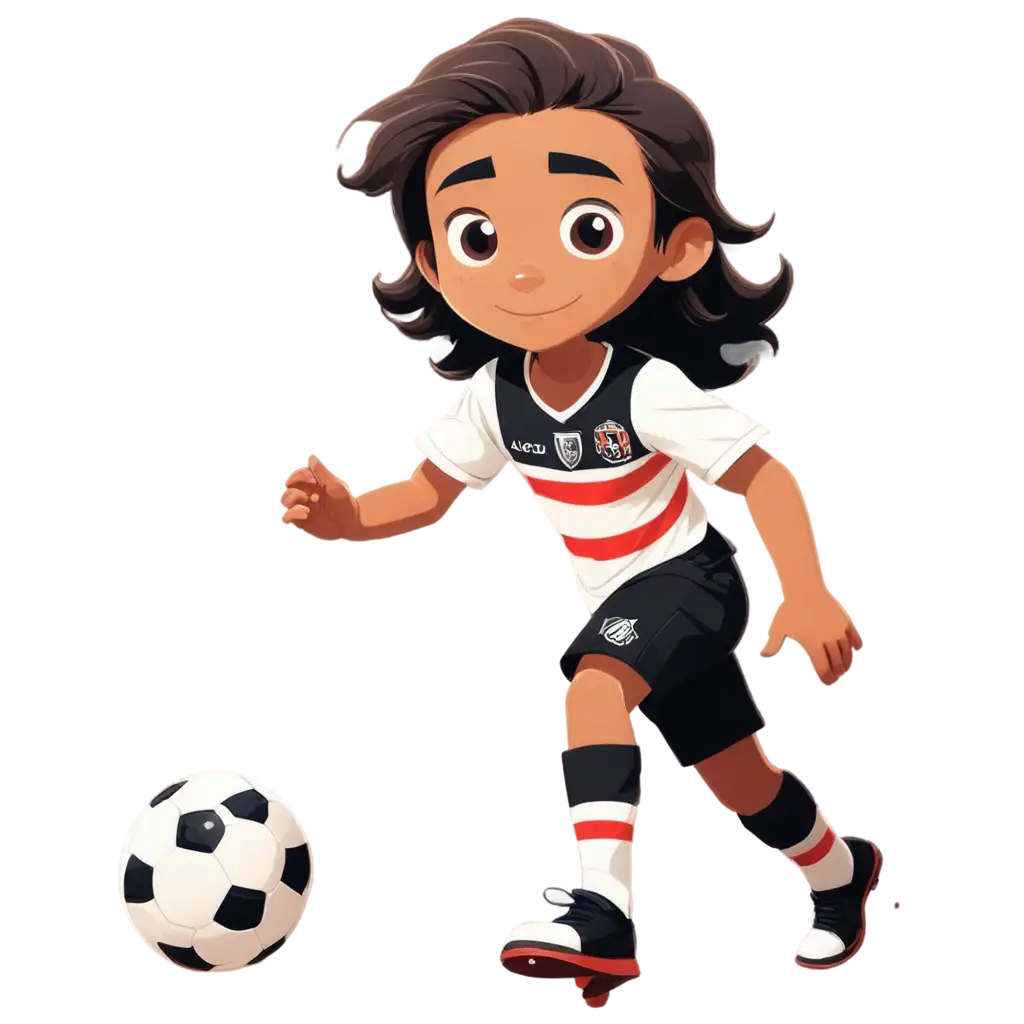 Cartoon-Boy-Playing-Football-in-So-Paulo-Uniform-HighQuality-PNG-Image