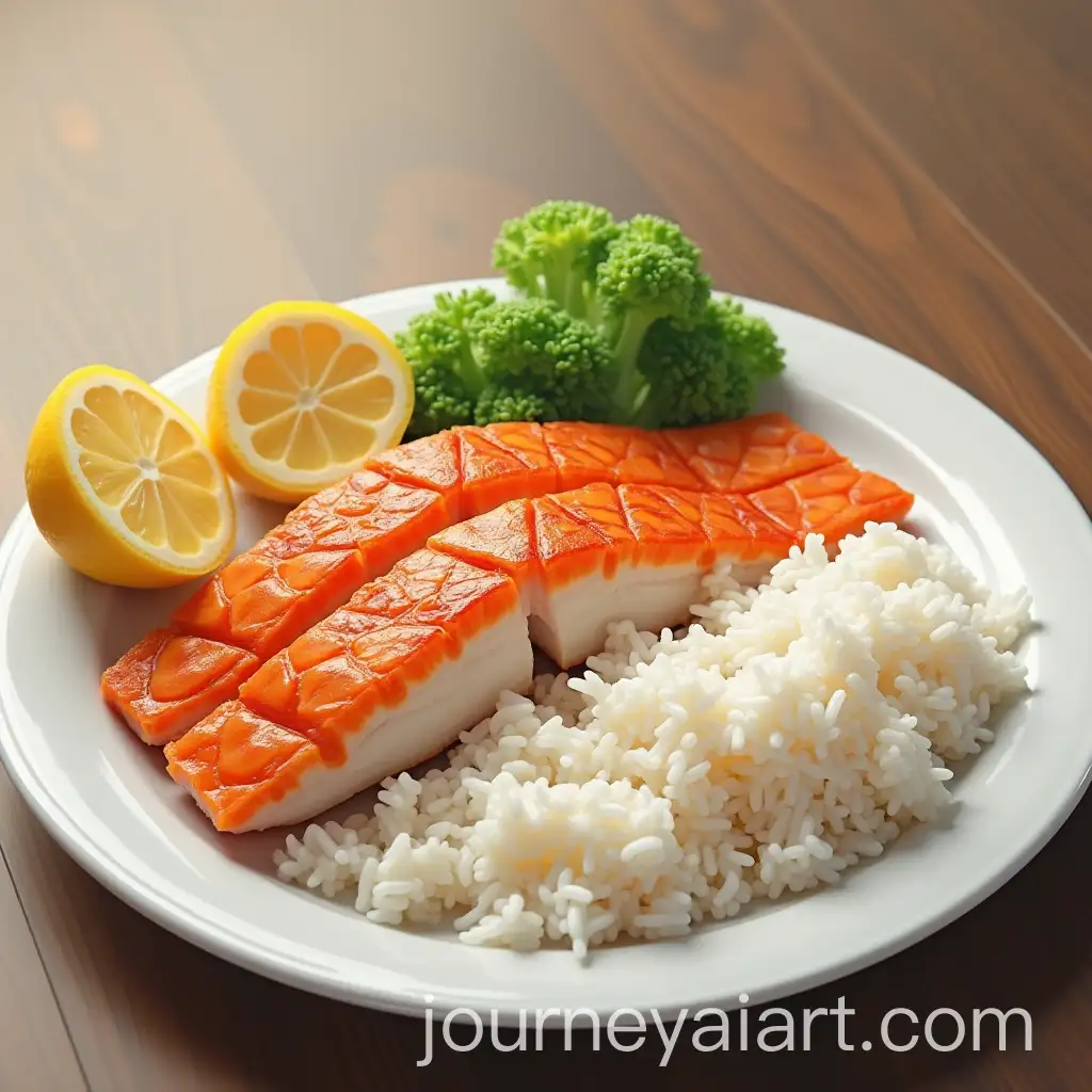 Realistic-Plate-of-Rice-and-Fish-with-DetailedAI-Image-Prompt-Expansion-Food-Presentation