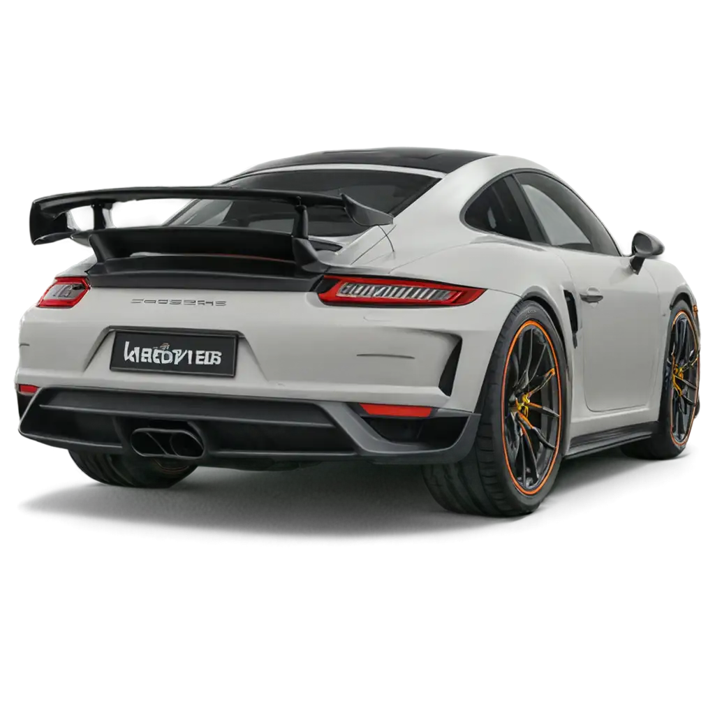 Porsche-GT3RS-Back-Side-with-Spoiler-and-Dual-Tone-Color-PNG-HighQuality-Image-for-Automotive-Visuals