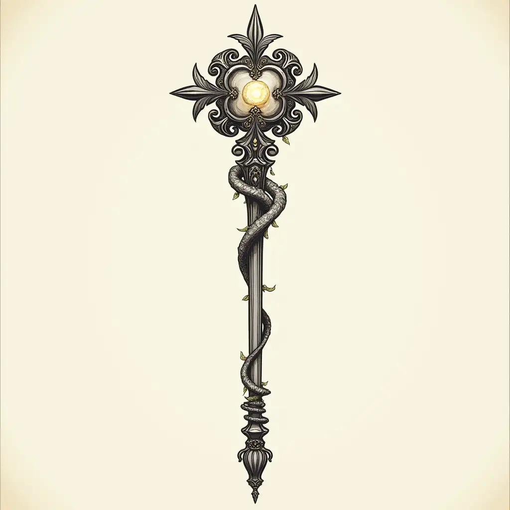 Intricate-Fantasy-Mage-Wand-with-Whimsical-NatureInspired-Design