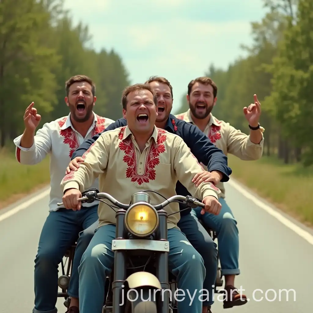 Joyful-Ukrainian-MenAI-Image-Prompt-Expansion-Riding-Soviet-Motorcycle-with-Sidecar-on-Sunny-Countryside-Road