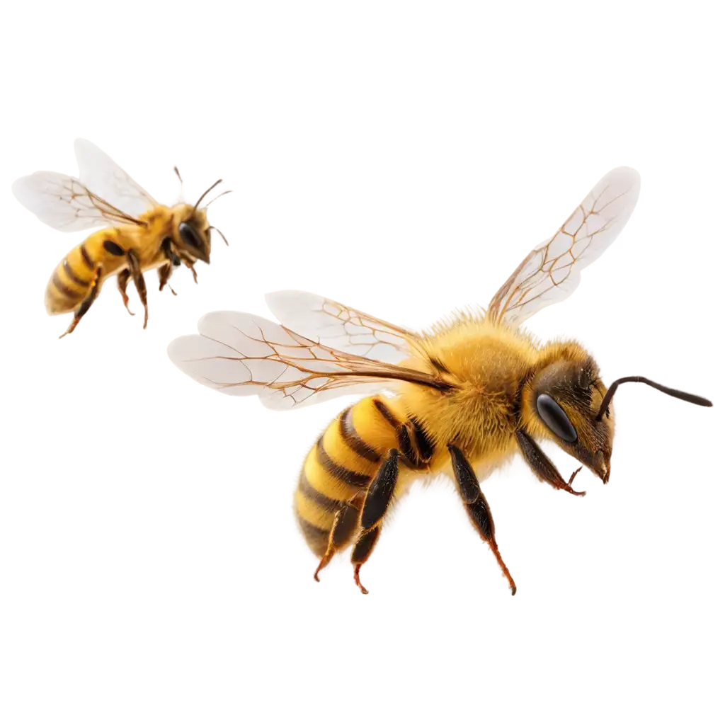 photorealistic bee in high quality