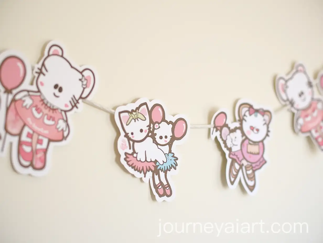 BalletThemed-Banner-with-Animal-Cutouts-and-Balloons