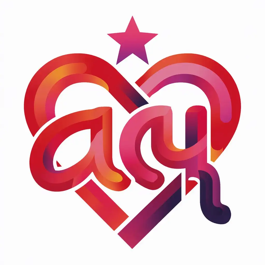 Colorful-Logo-Design-with-Heart-and-Star-Letters-AY