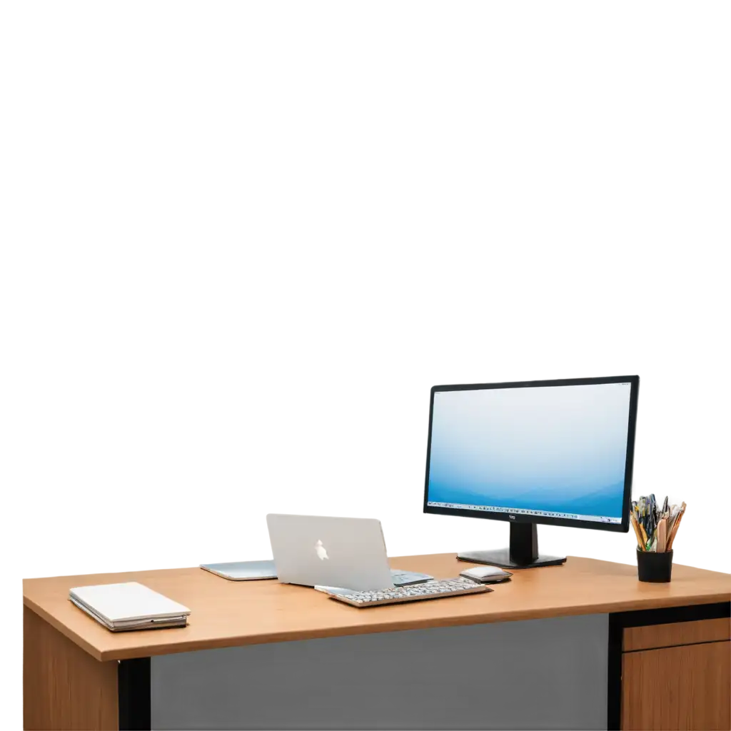 HighQuality-PNG-Image-of-a-Computer-Turned-On-on-a-Desk