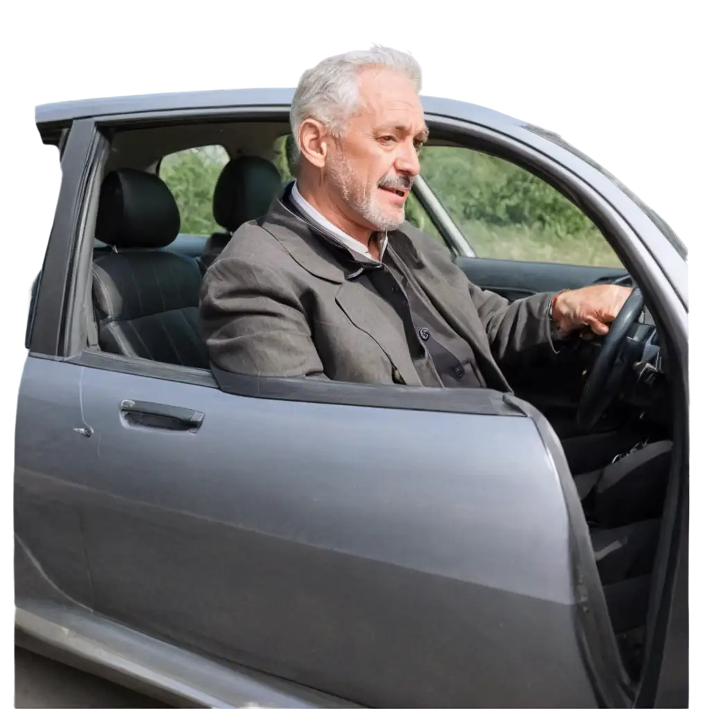 Old-Man-Driving-Car-PNG-Image-HighQuality-and-Versatile-for-Your-Projects