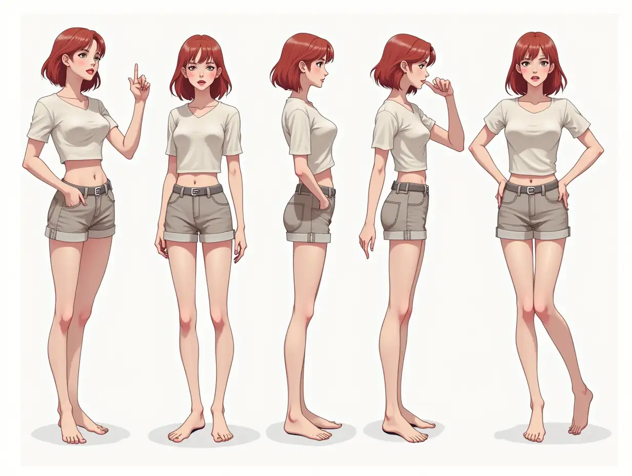 Character-Sheet-Featuring-Poses-of-a-Young-Woman-for-Visual-Novel