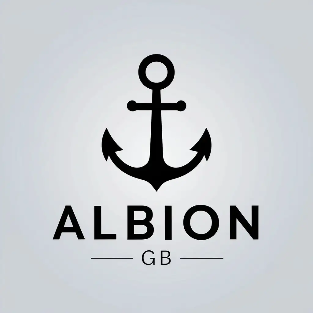 LOGO Design for Albion GB Minimalistic Anchor Symbol for Legal Industry