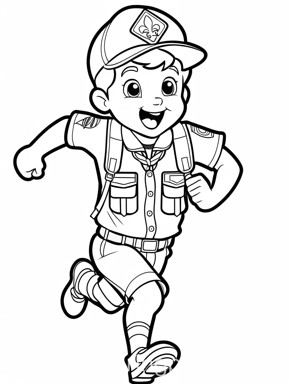 Cub-Scout-Running-Coloring-Page