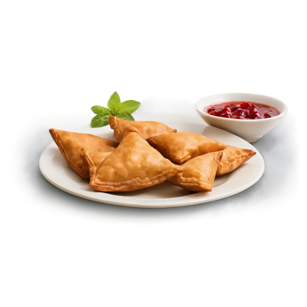 HighEnd-PNG-Image-of-Golden-Crispy-Samosas-with-Raita-and-Premium-Dining-Setting