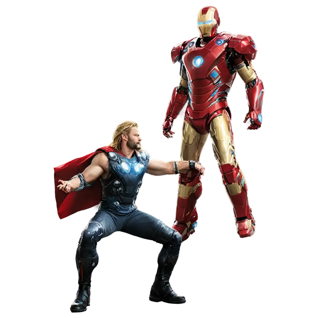 Thor-and-Iron-Man-PNG-Image-HighQuality-Avengers-Artwork-for-Digital-and-Print-Use