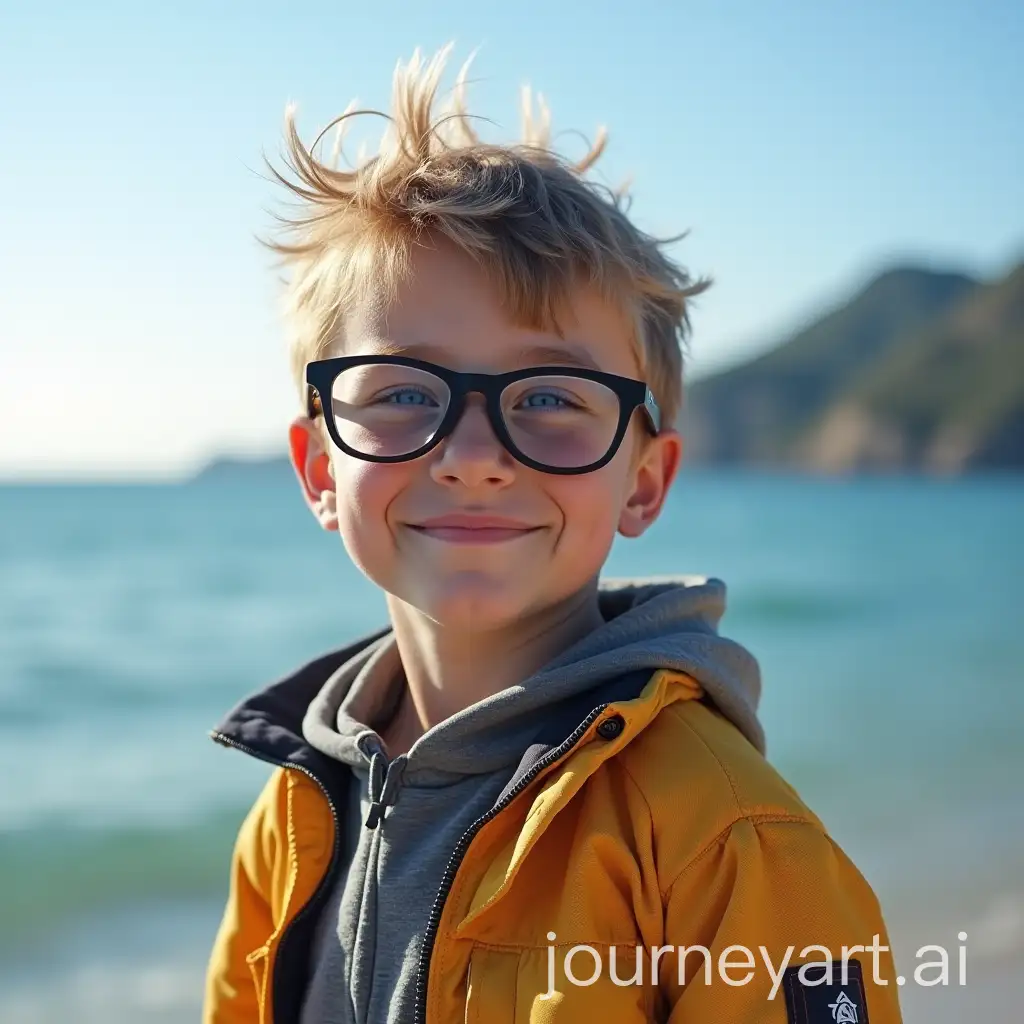 Boy-with-Glasses-Against-a-Scenic-Sea-and-Mountain-Backdrop