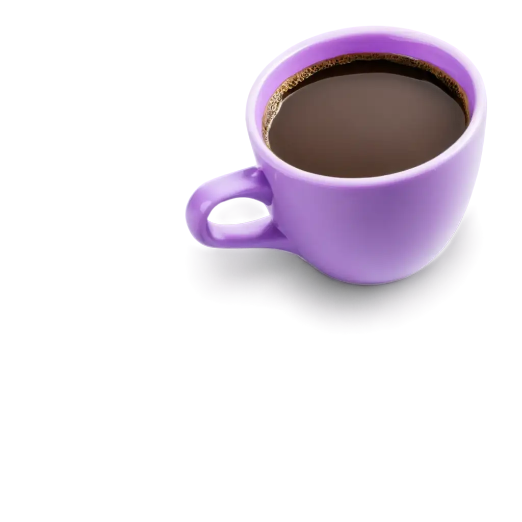 Purple-Coffee-Cup-with-Beautiful-KnockedDown-Milk-PNG-Image-for-HighQuality-Digital-Use