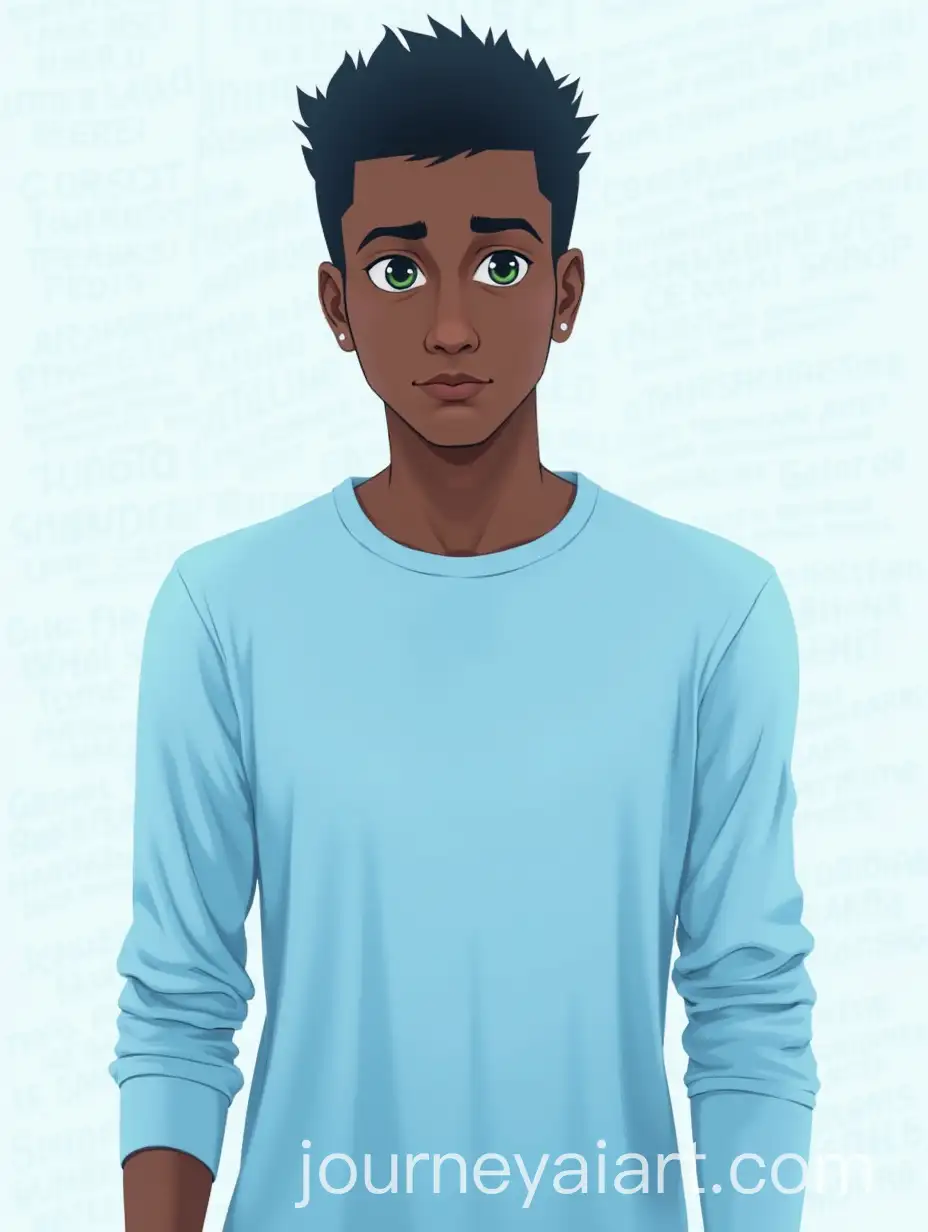 Young-DarkSkinned-Man-in-LightBlue-TShirt-Digital-Poster-with-Promotional-Text