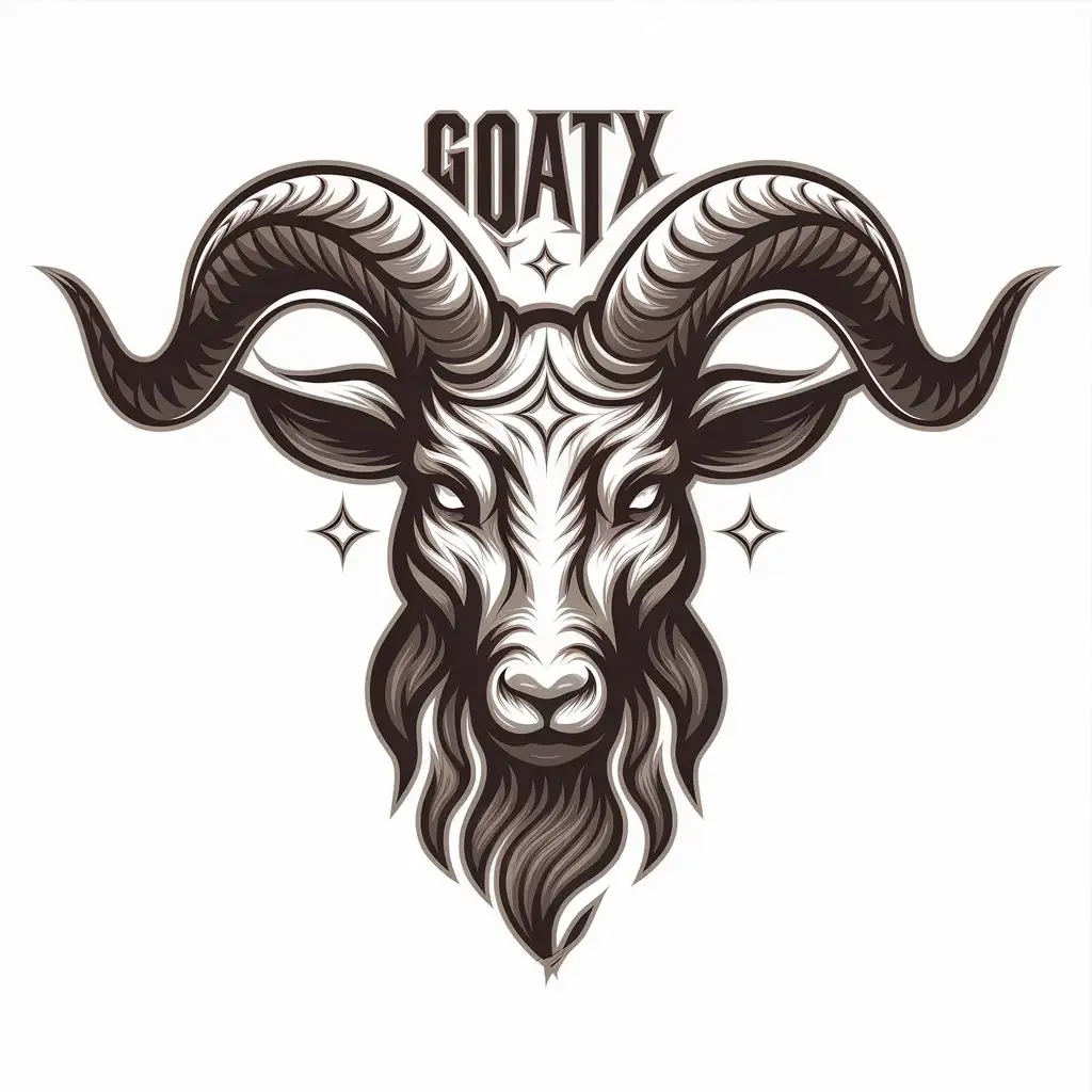 LOGO Design for GOATX Ancient Goat Symbol in Circular Design for Religious Industry