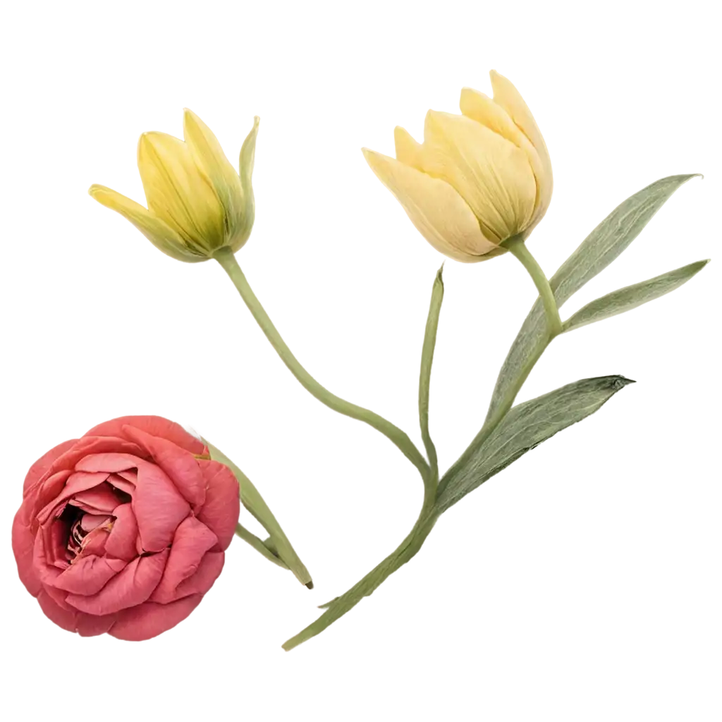 HighDetail-Collection-ofPNG-Image-Usage-Scenarios-Isolated-Dried-Flowers-PNG-Roses-Tulips-More-in-Rich-Earthy-Tones