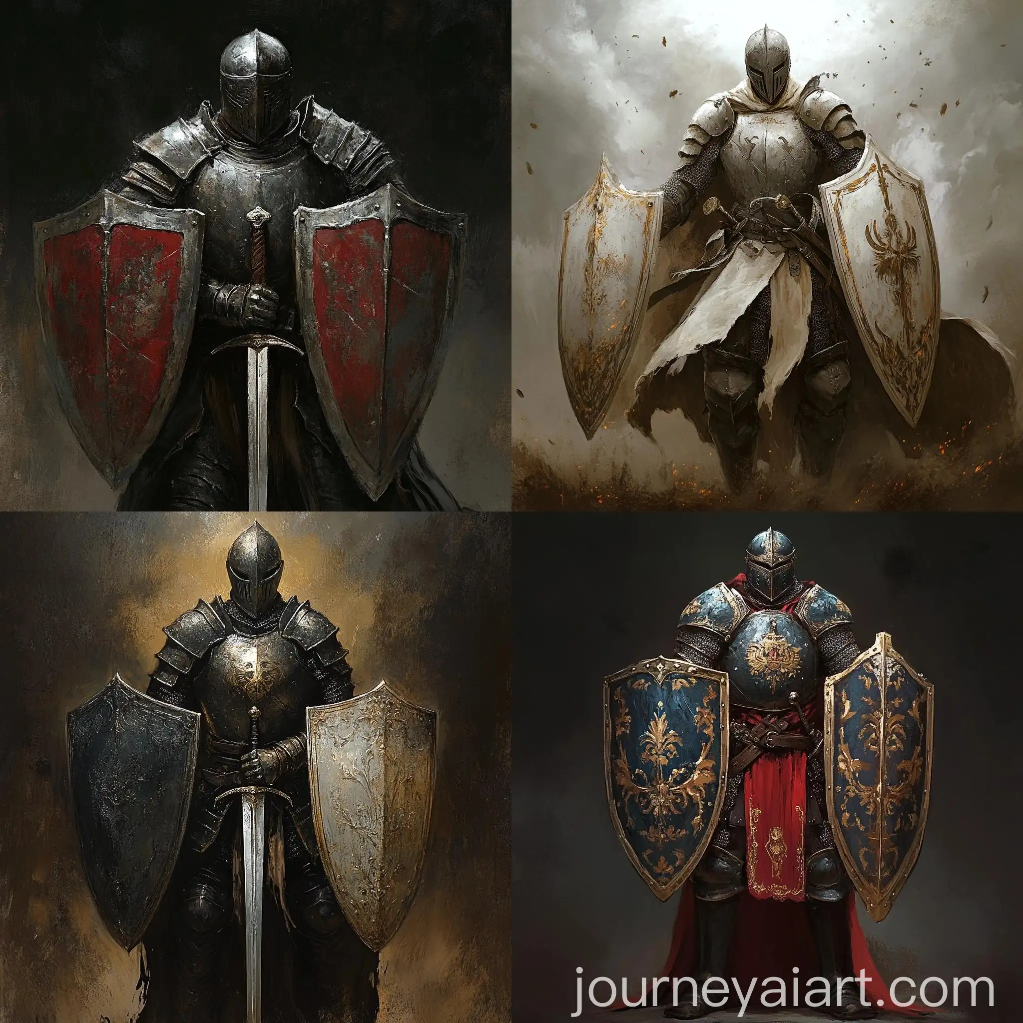 Fantasy-Knight-Using-Two-Shields
