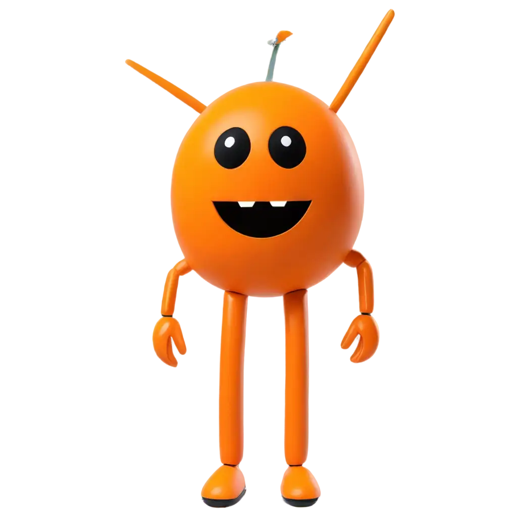 small happy orange chat bot