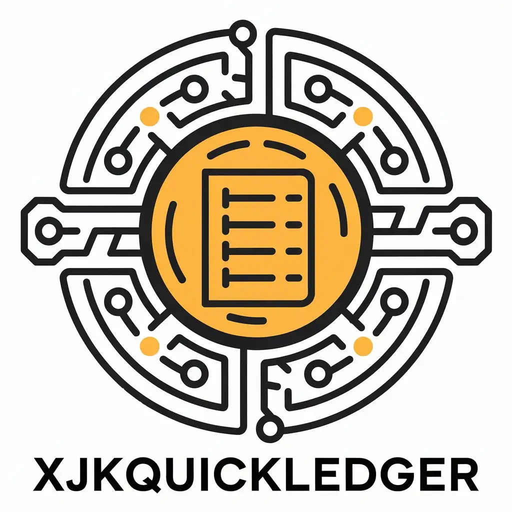 LOGO-Design-for-XJKQuickLedger-Financethemed-Vector-Logo-Design