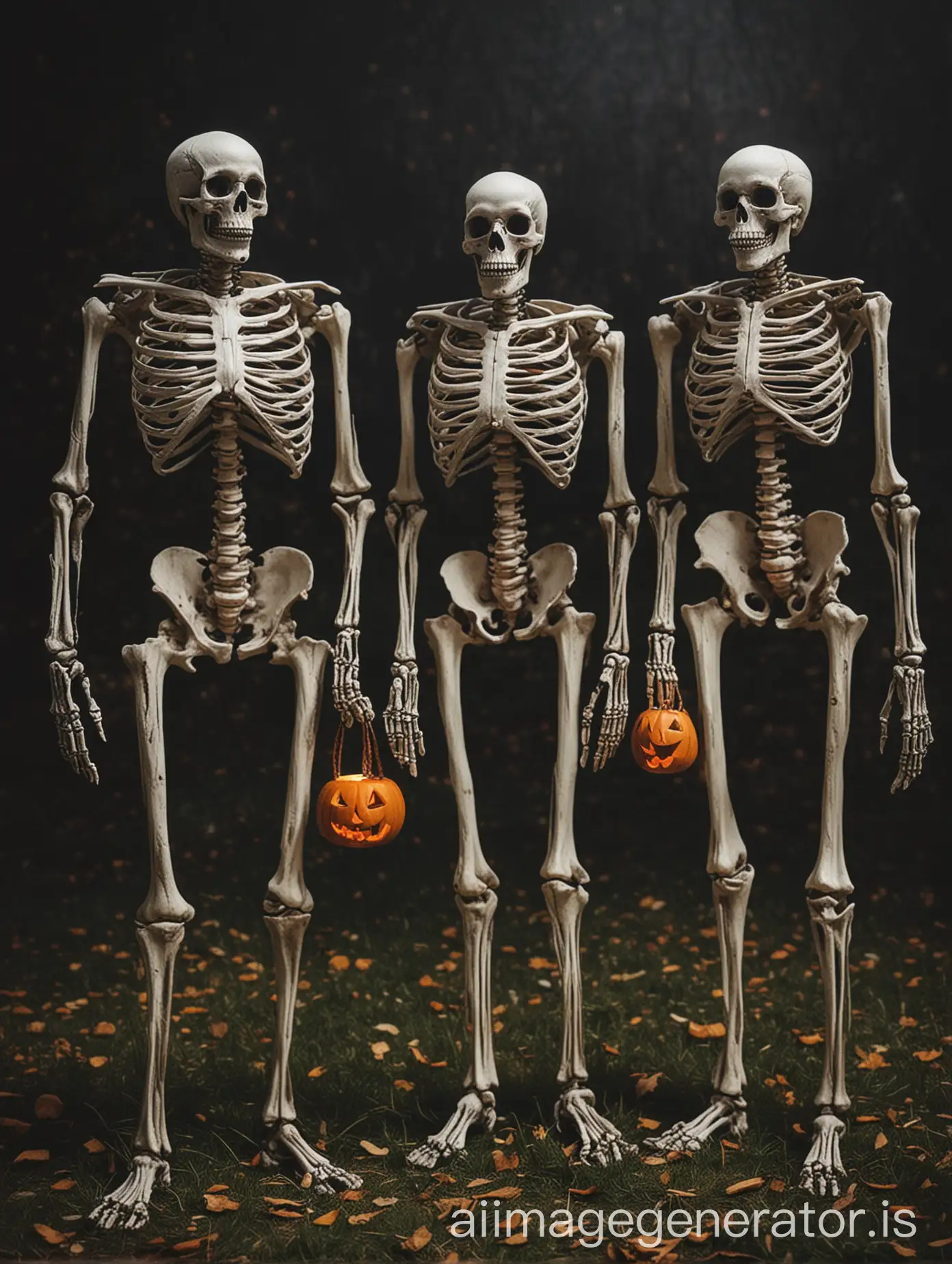 Halloween skeletons