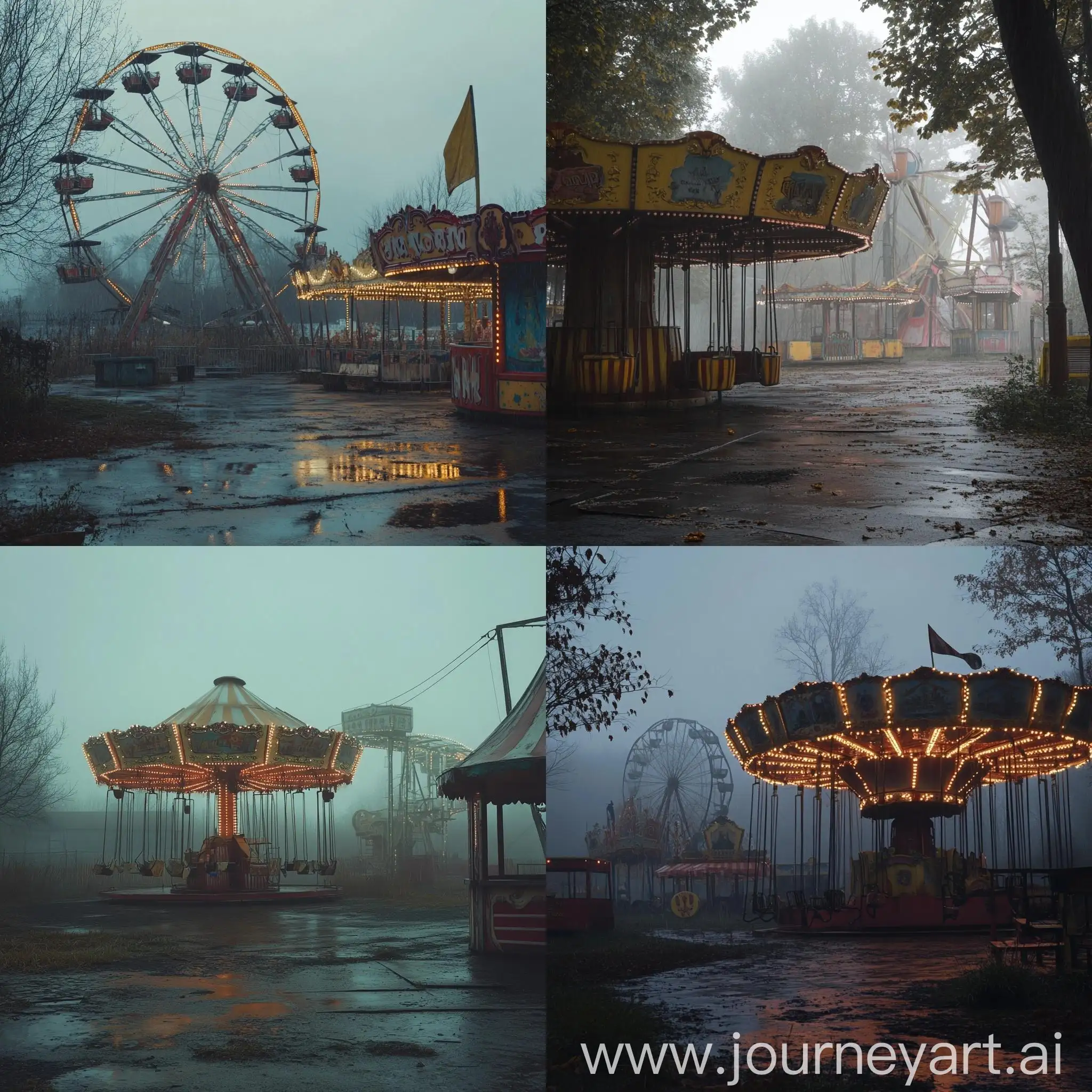 Misty-Abandoned-Carnival-in-Central-Europe-1960s-Atmosphere