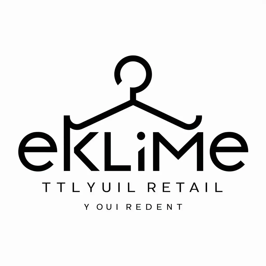 a logo design,with the text "EKlime", main symbol:Clothing original quality,Moderate,be used in Retail industry,clear background