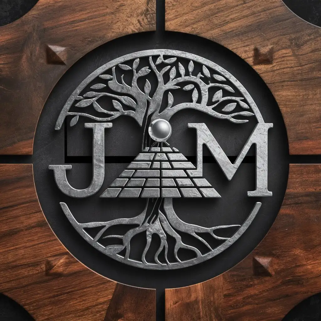 LOGO Design For JDM Cinematic Iron Wood with Tree of Life Symbol